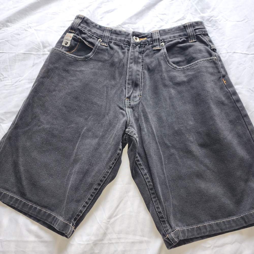 Vtg Paco Jeans Y2K Men's Black Shorts Distressed Size 30 Is Used